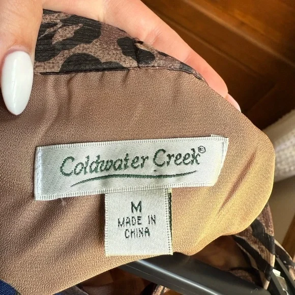 Coldwater Creek Leopard Print Skirt Lined 🐆 - Picture 4 of 5